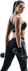 Ilustrace postavy ve fitness